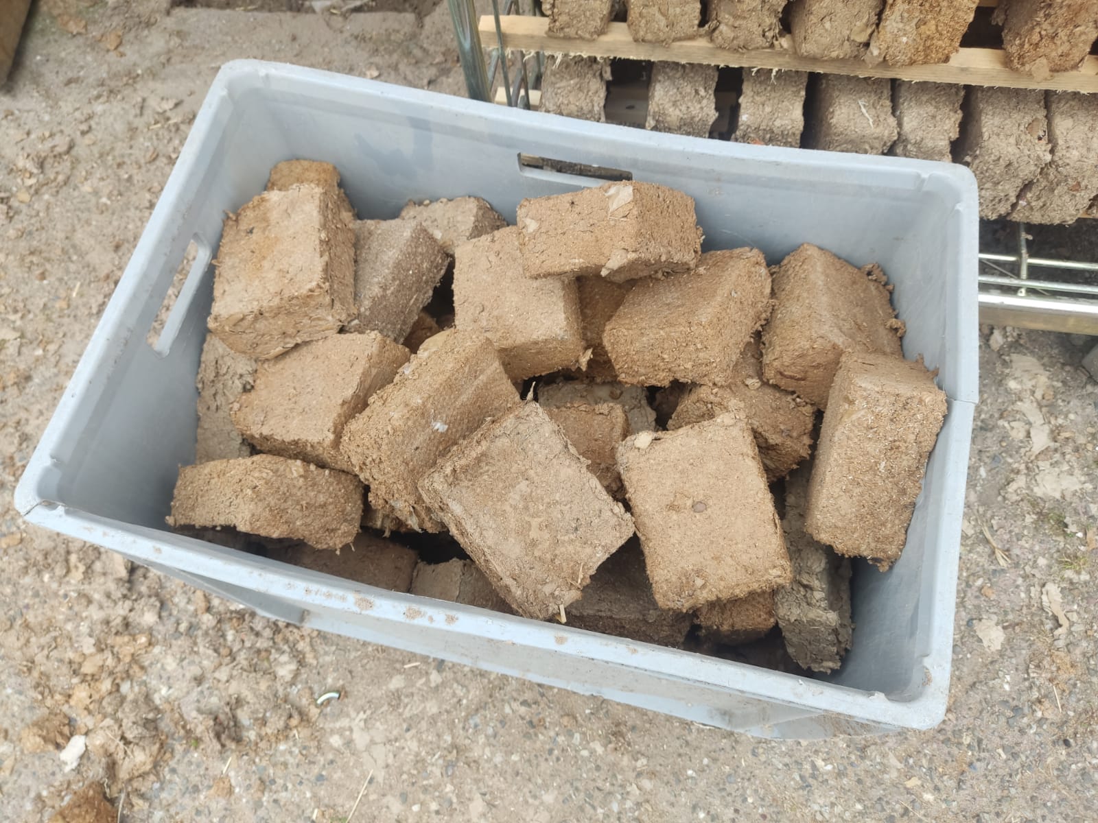 Horse Manure fire briquettes