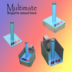 Multimate briquette removal block